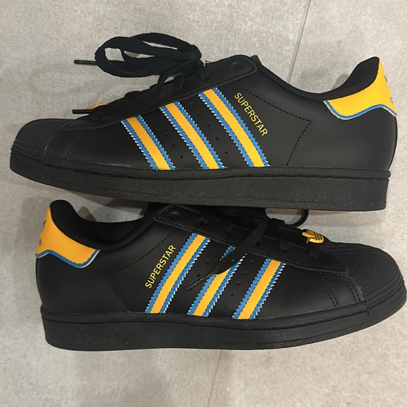 Adidas Superstar J “Black Gold Blue” - Picture 6 of 7